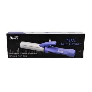 BERTA CERAMIC BARREL LIGHT PURPLE MINI HAIR CURLER – TEMP CONTROL  AUTO SHUT-OFF